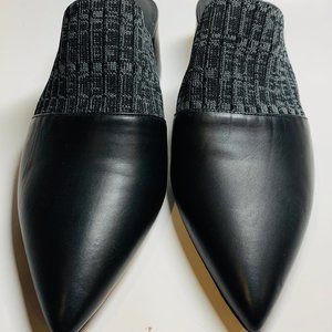Vince Women’s Raven Black Leather Mule - Size: 6